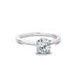 Noam Carver Plat Round Solitaire Engagement Ring Setting main view