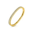 Roberto Coin Portofino Yellow Gold 2 Row Diamond Bangle Bracelet