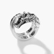 John Hardy Naga Legends Brushed Silver Dragon Coil Ring
