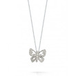 Roberto Coin Tiny Treasures Butterfly With Diamonds Necklace
