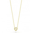 Roberto Coin Tiny Treasures Open Heart 18kt Yellow Gold & Diamond Necklace .11ctw