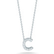 Diamond Initial C Necklace