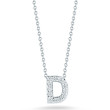Diamond Initial D Necklace
