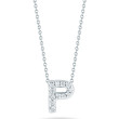  Diamond Initial P Necklace 