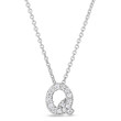 Diamond Initial Q Necklace