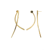 Roberto Coin Two Piece Curved Drop Earrings in 18K Yellow Gold