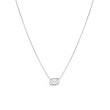 Roberto Coin Diamonds By The Inch Large East-West Emerald Cut Diamond Bezel Necklace