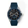 TAG Heuer Connected E4 45mm Steel Smartwatch with Blue Rubber Strap