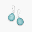 Ippolita Rock Candy Teeny Turquoise Teardrop Earrings in Sterling Silver