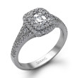 Simon G Passion Double Halo Engagement Ring