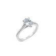 Simon G Pear Pave Diamond Engagement Ring Setting in 18K Gold
