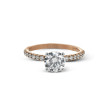 Simon G Round Pave Diamond Engagement Ring Setting in 18K Gold main view