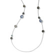 IPPOLITA Silver Rock Candy Long Eclipse Blue Station Necklace