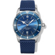 Breitling Superocean 46mm Blue Rubber Aero Classic Watch 