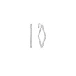 Roberto Coin Perfect Diamond Hoops Collection White Gold Diamonds Earrings