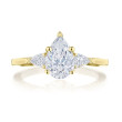 Tacori Simply Tacori Pear Side Stone Diamond Engagement Ring Setting in Yellow Gold