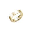 Crown Ring 6mm 18k Yellow Gold Men's Comfort Fit Wedding Band