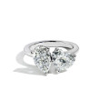 Robert Pelliccia Heart and Pear Shaped Diamond Toi Moi Engagement Ring