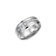 8mm Diamond Set Band In White Gold