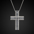 William Henry Sterling Silver Unum Cross Necklace Front View