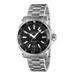 Gucci 40mm Stainless Steel Matte Black Dive Dial Watch