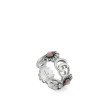 Gucci Double G Mother of Pearl Flower Ring