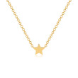 EF Collection Small Star Pendant Necklace in Yellow Gold