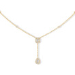 Messika My Twin Yellow Gold Diamond Tie Necklace