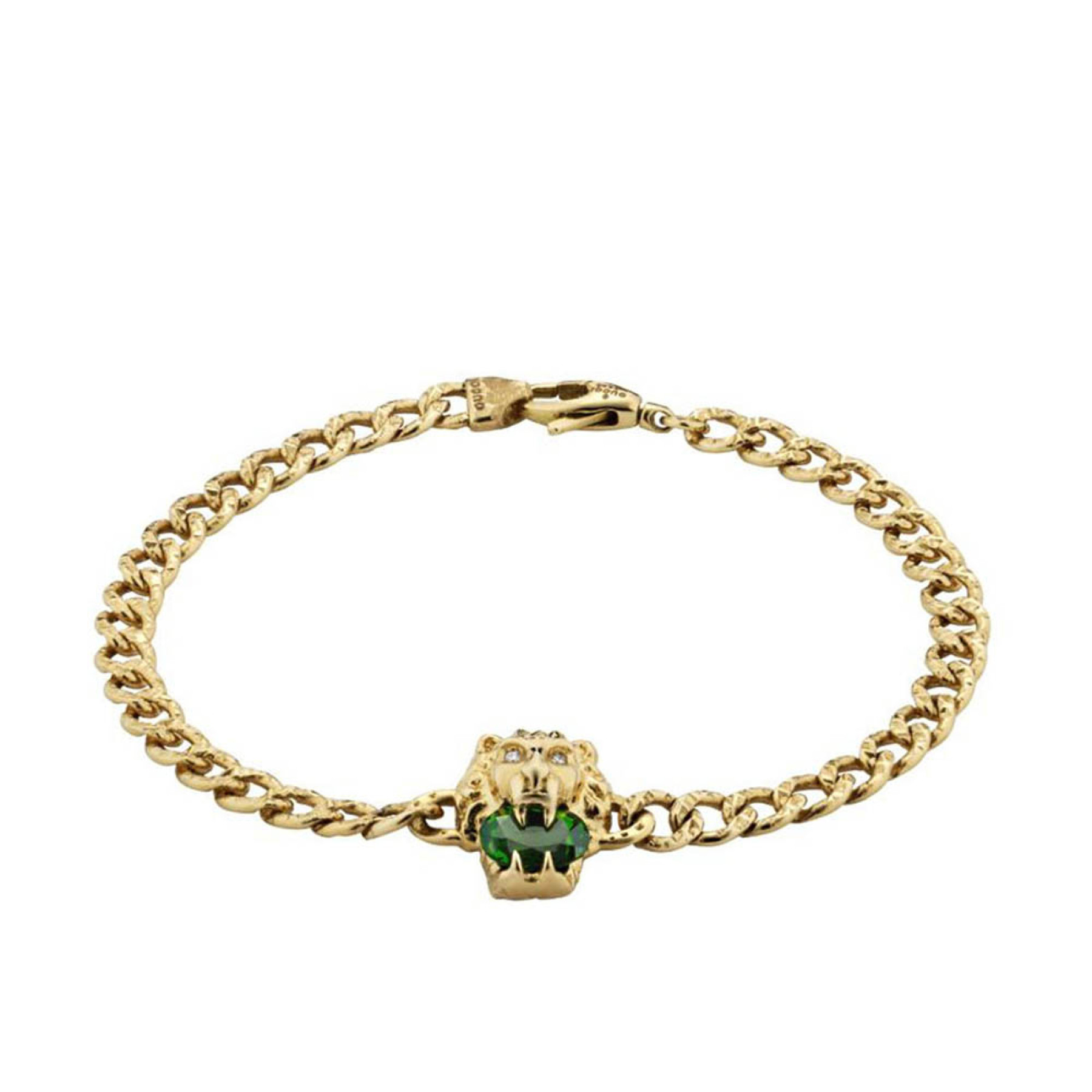 Matte Hematite Beaded Rose Gold Lion Bracelet-vachngandaiphat.com.vn