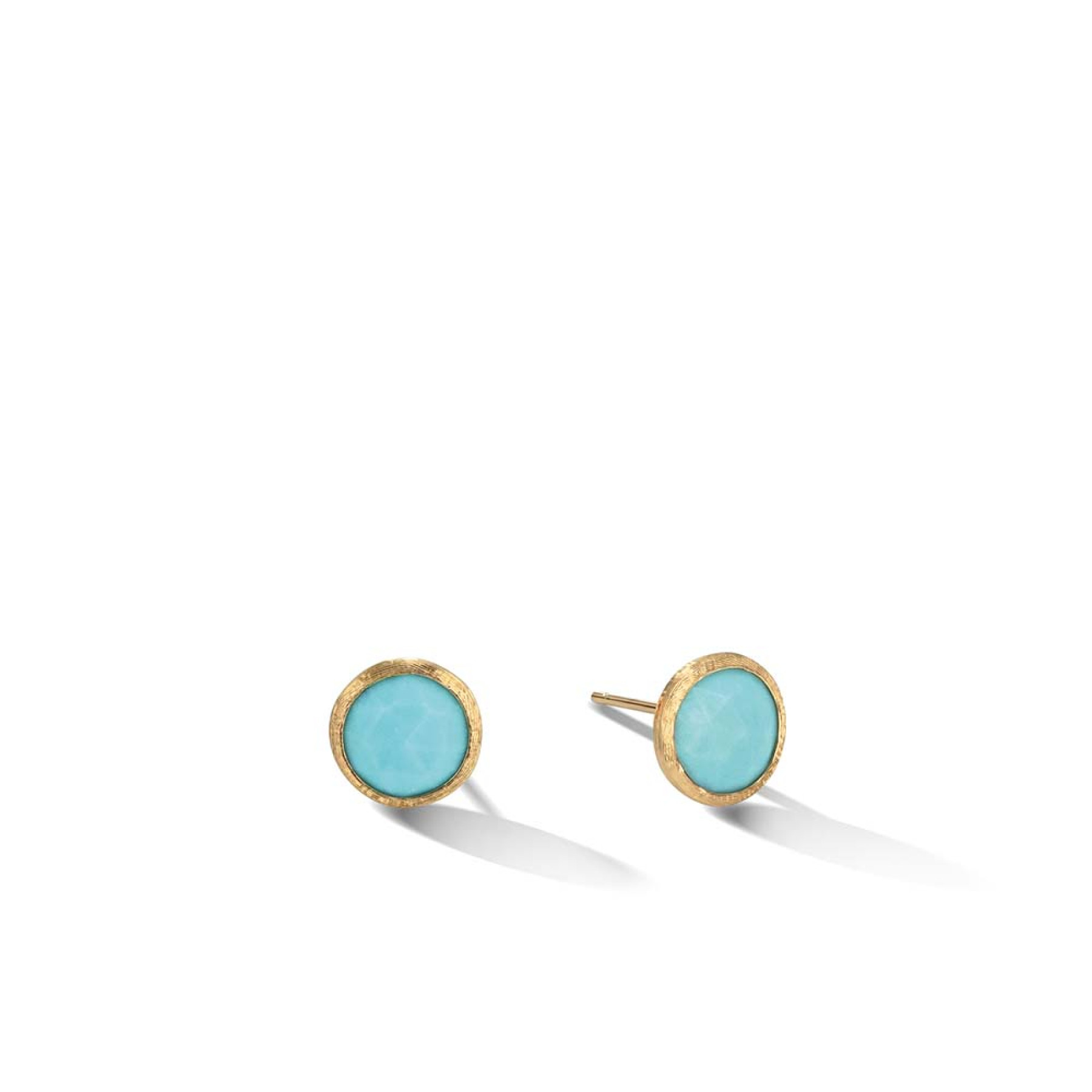 Gold Plated Daily Wear Semi-Precious Stone Floral Ear Studs Online|Kollam  Supreme