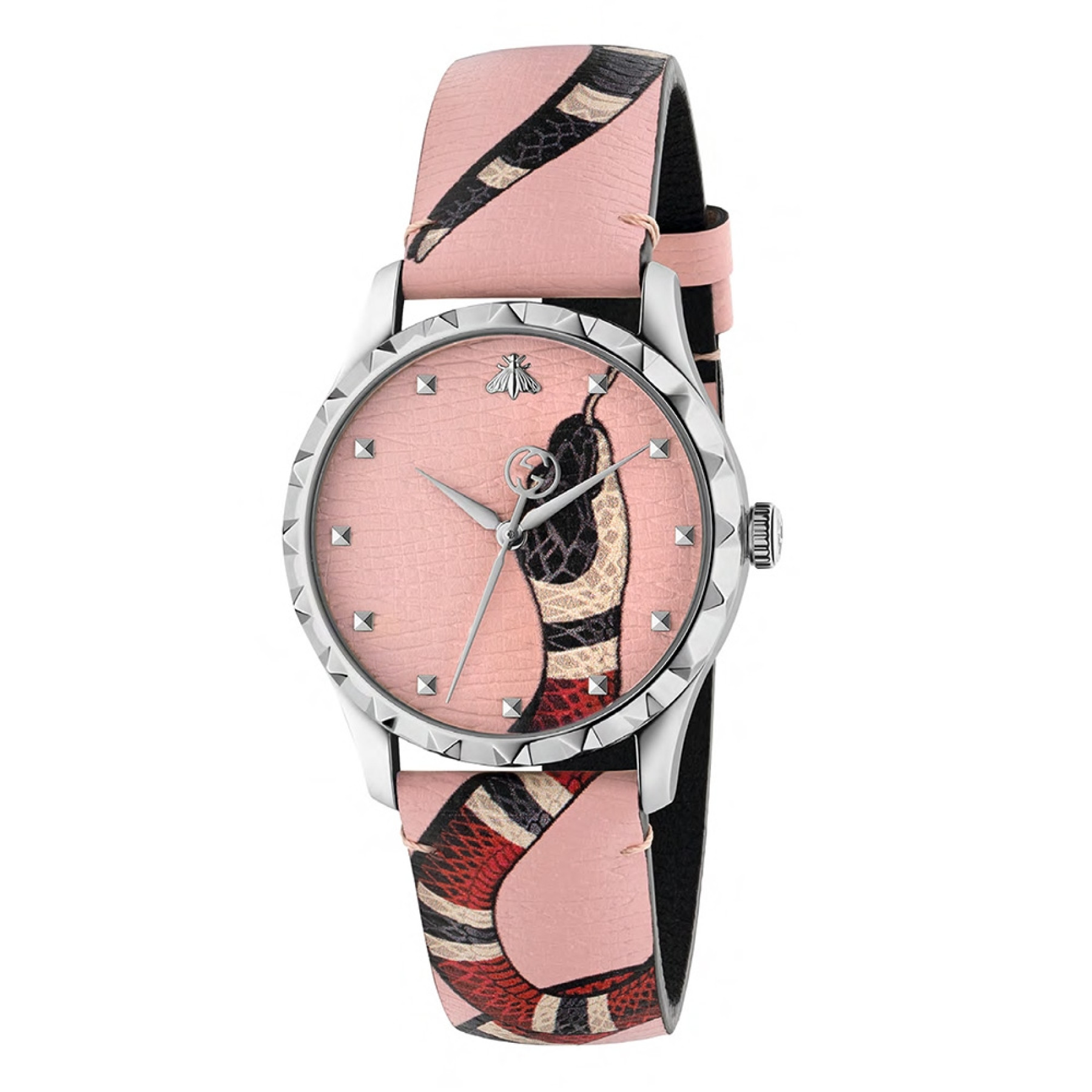 Gucci G-Timeless Pastel Pink Kingsnake Watch