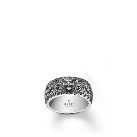 Garnet Sterling Silver Ring – Designer Sterling Silver
