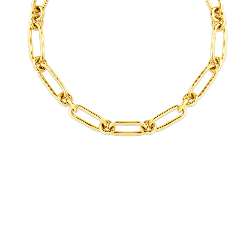 Roberto Coin Diamond Necklace, Emerald Cut, 18K Gold, 111365AYCHX0