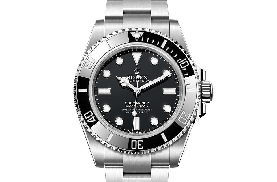 Submariner 41mm Watch, Oystersteel, Black Dial Non Date, M124060-0001