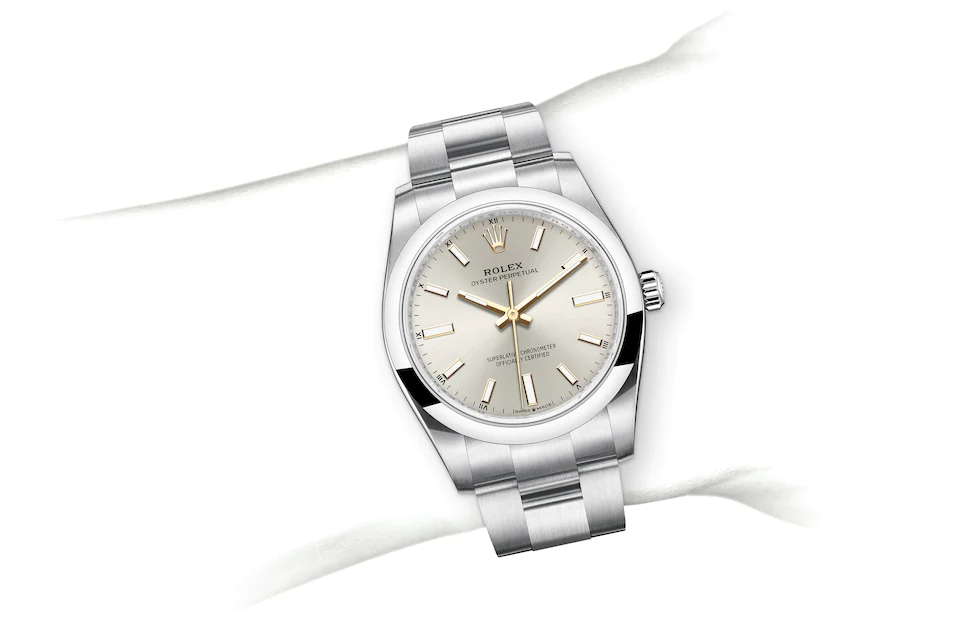 Rolex Oyster Perpetual 34 M124200-0001 Oyster Perpetual 34 M124200-0001 Watch on Wrist