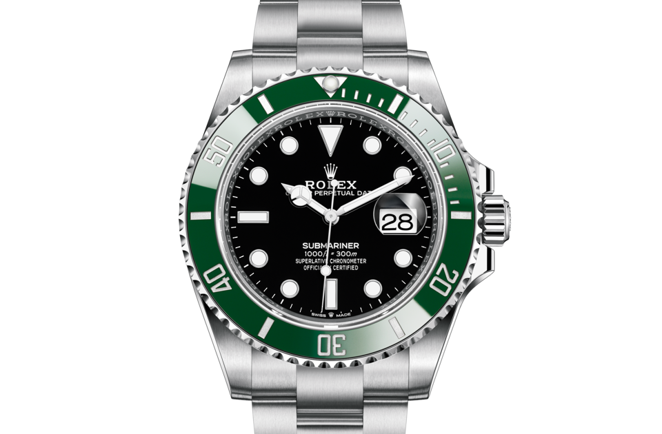 rolex with green