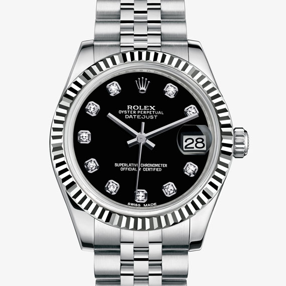 Rolex Datejust 31 Steel and Gold Black 