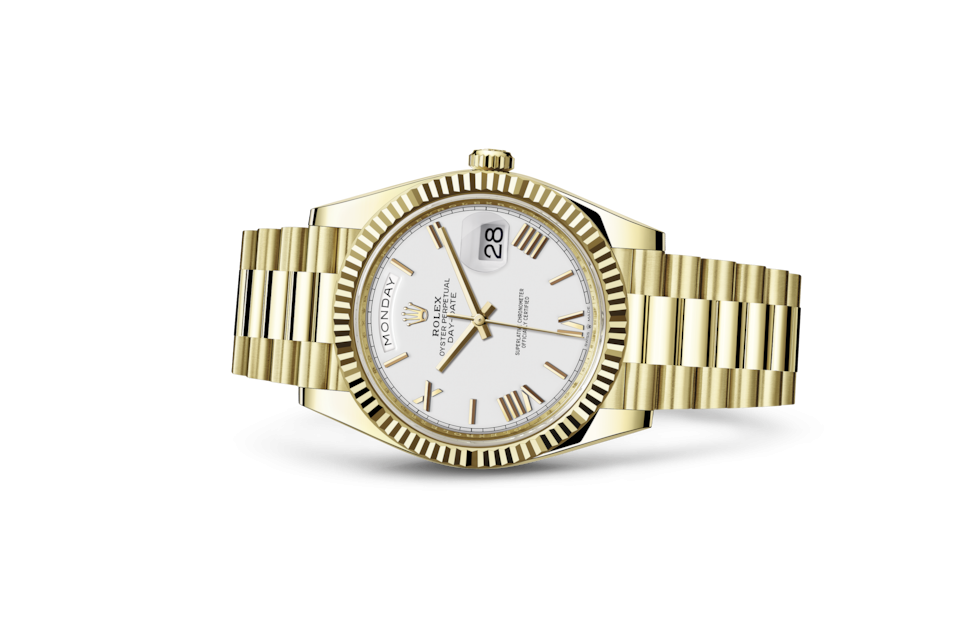 rolex day date 40 white dial