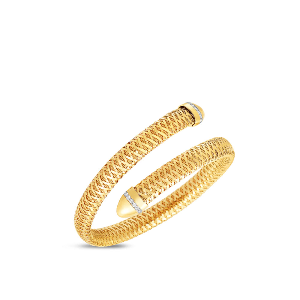 Roberto Coin 5573968AJBAX Diamond Coil Cuff
