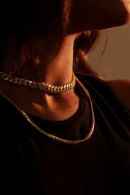 Shop 3.3mm Solid Yellow Gold Cuban Link Necklace