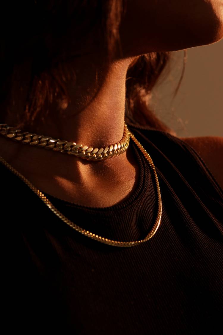 Shop 3.3mm Solid Yellow Gold Cuban Link Necklace