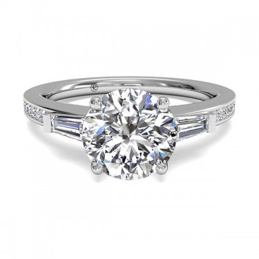 Ritani Tapered Baguette Diamond Engagement Ring