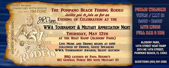 51st Pompano Beach Fishing Rodeo’s Wounded Warrior Anglers Tournament