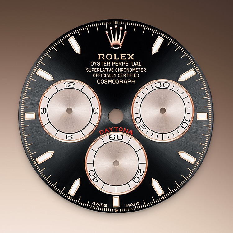 Rolex Cosmograph Daytona Feature: Bright black and Sundust dial