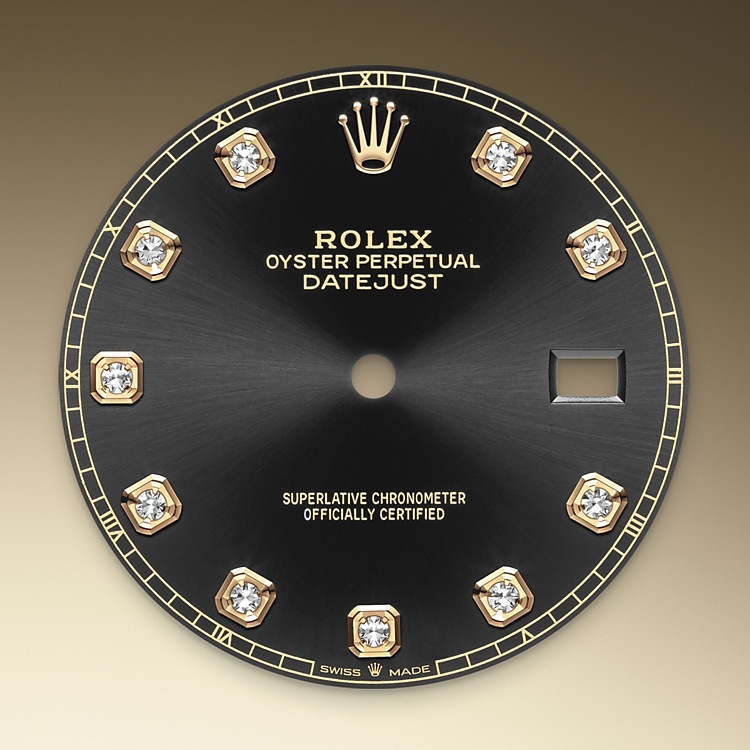 Rolex Datejust 41 Feature: Bright black dial