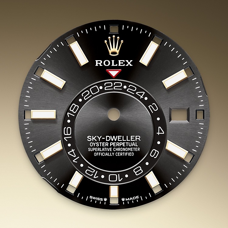 Rolex Sky-Dweller Feature: Bright black dial