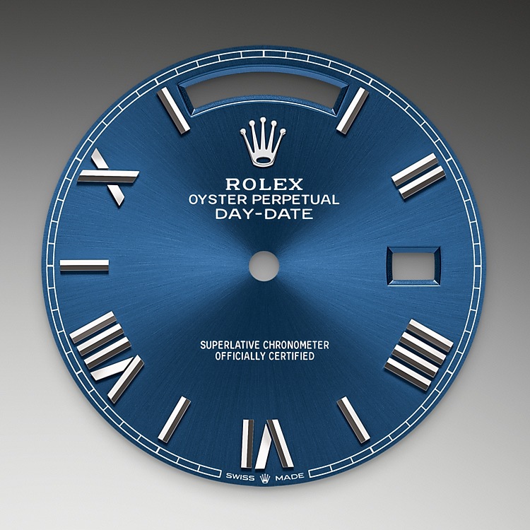 Rolex Day-Date 40 Feature: Bright blue dial