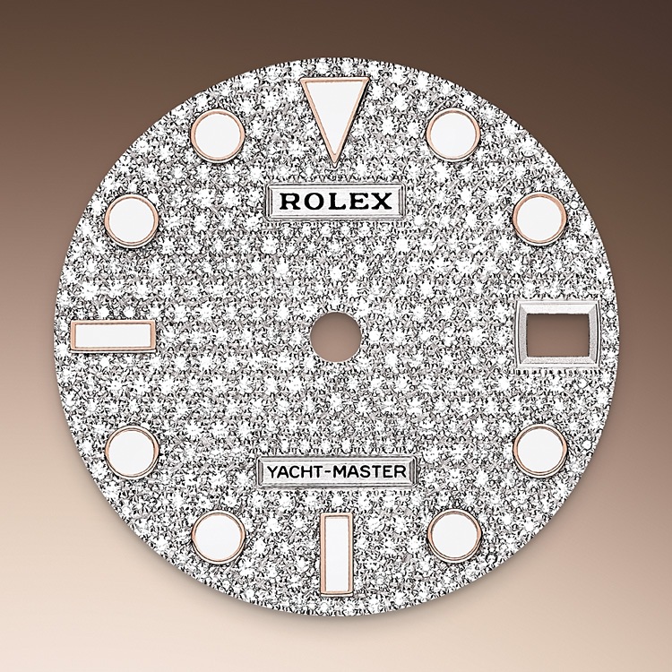 Rolex Yacht-Master 37 Feature: Diamond-Paved Dial