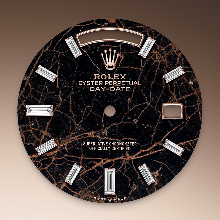 Rolex Day-Date 40 Feature: Eisenkiesel dial