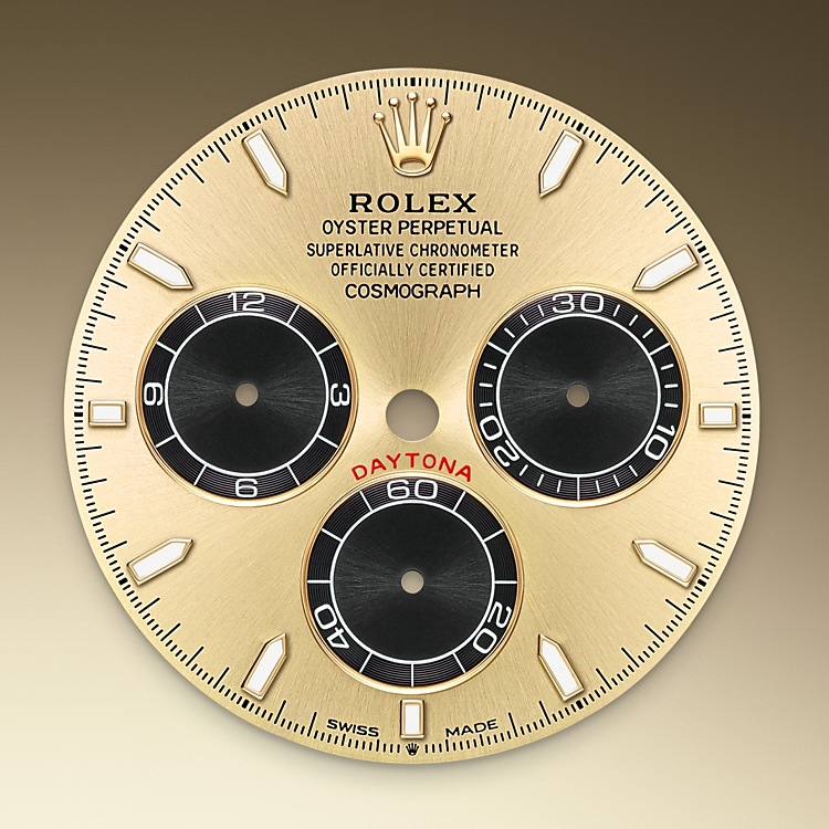 Rolex Cosmograph Daytona Feature: Golden and bright black dial